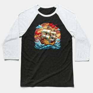 A Ship, A Sail, A Story Baseball T-Shirt